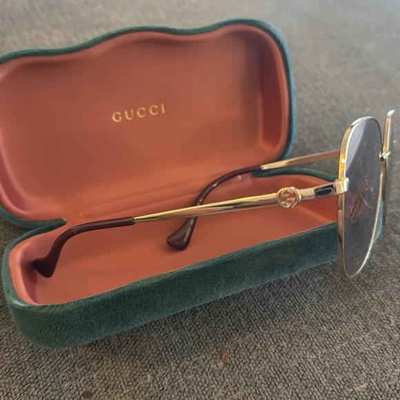 Gucci oversized metal frame sunglasses - Picture 2 of 5